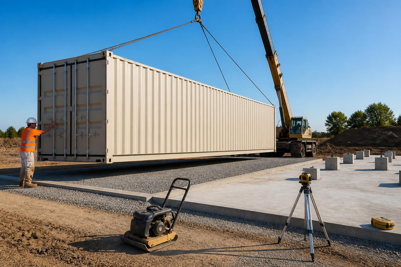 How to Prepare Your Site for Shipping Container Delivery — CargoVault Containers blog article